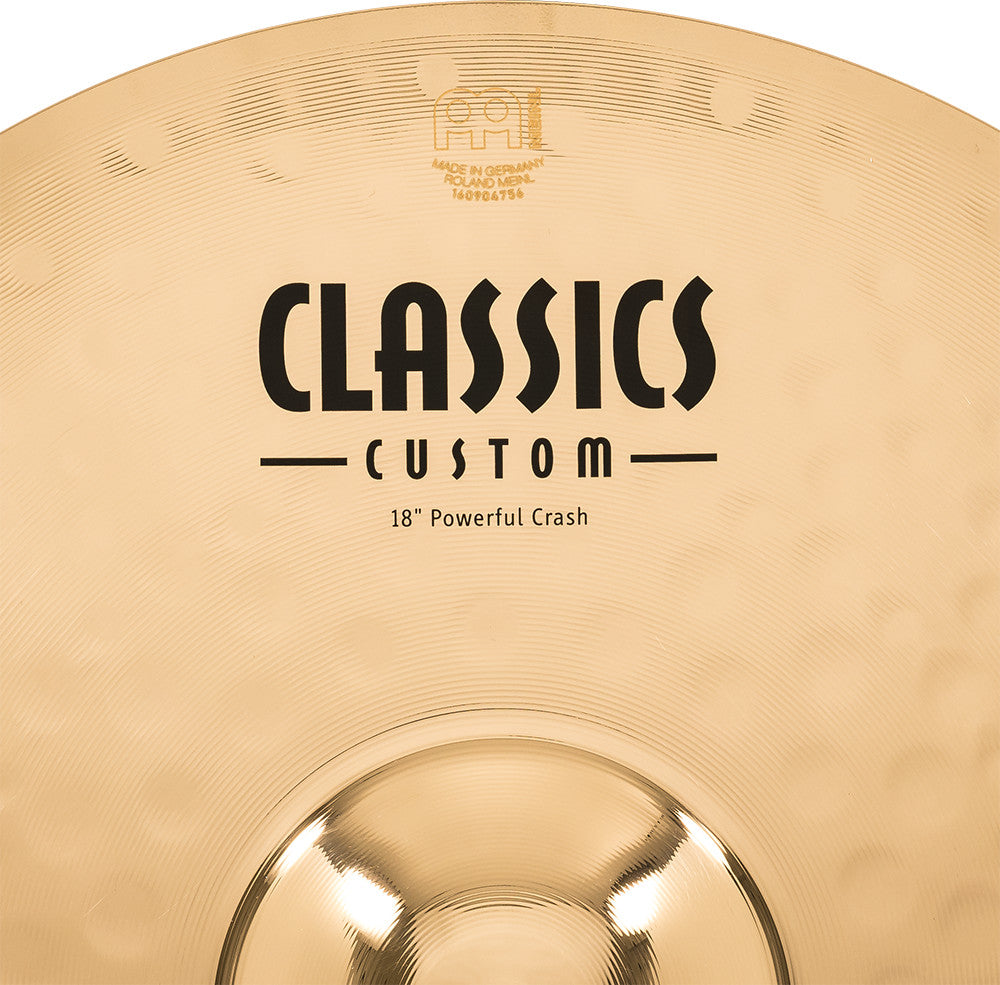 MEINL Cymbals Classics Custom Brilliant Powerful Crash - 18"
