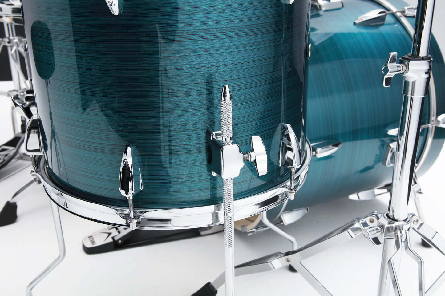 TAMA Imperialstar Drum Set 5 pcs - Hairline Blue/Chrome HW + MEINL Cymbals HCS Cymbal Kit/Stage Master Double-Braced Hardware Kit