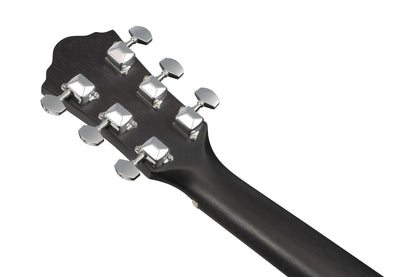 IBANEZ Jampack Akustikgitarren-Set 6-String - Weathered Black Open Pore + Gigbag, Gurt, Stimmgerät & Plektren