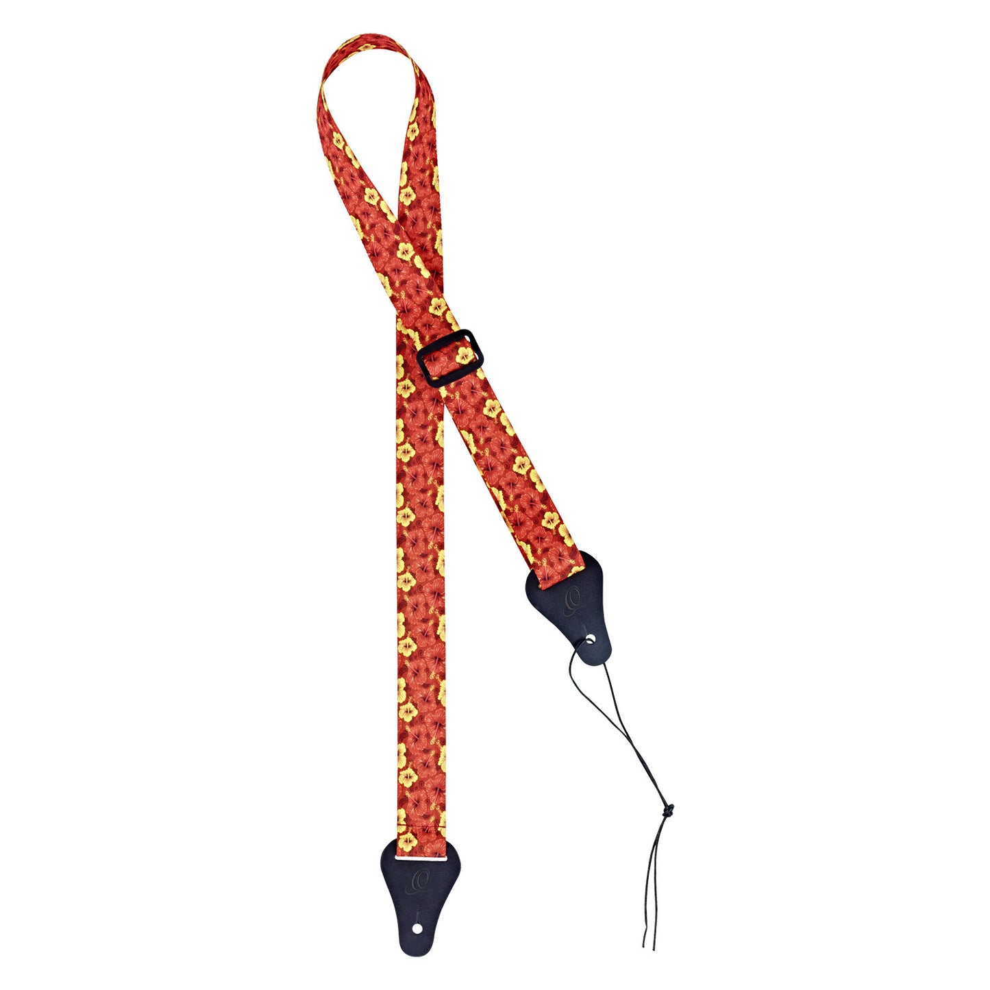 ORTEGA Nylon Ukulele-Strap - Orange Flower