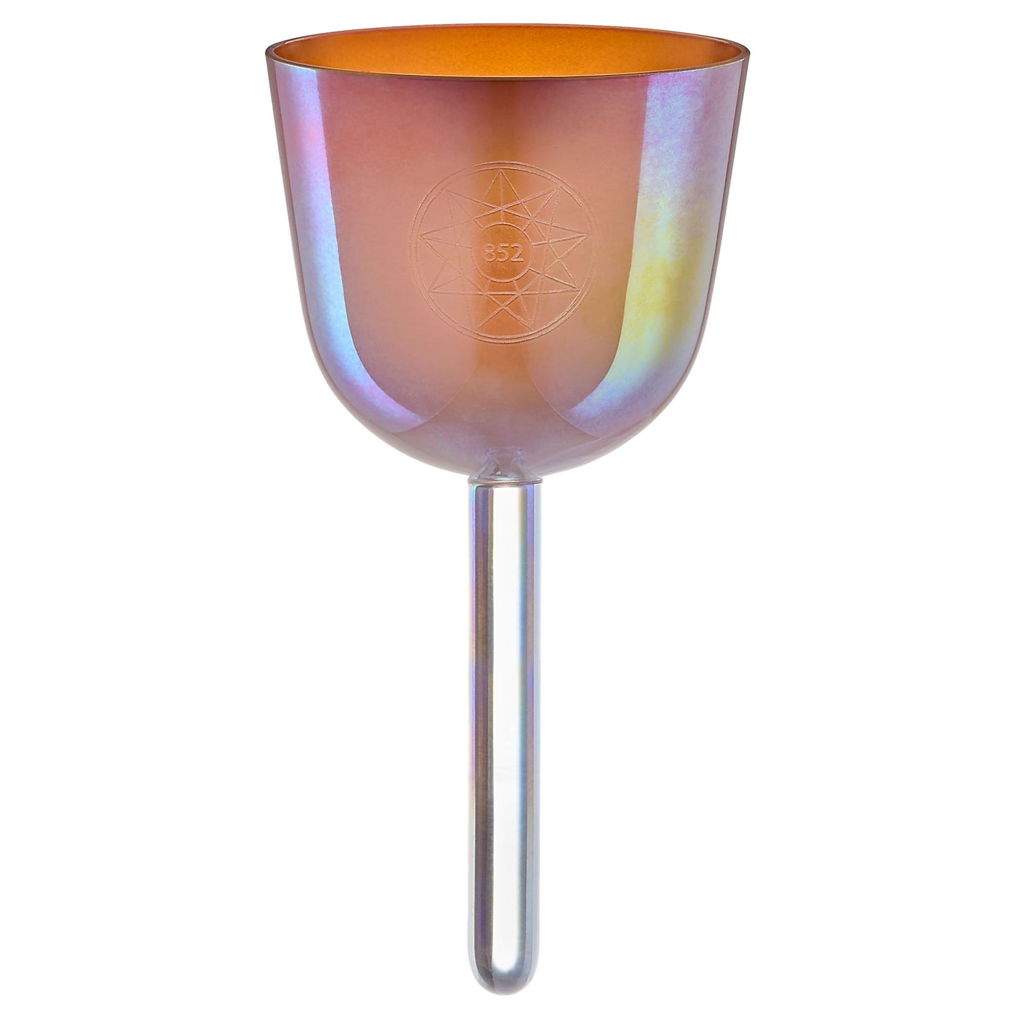 Meinl Sonic Energy 3,75" Essence Solfeggio Crystal Singing Bowl La 852 Hz, Mango Mojito
