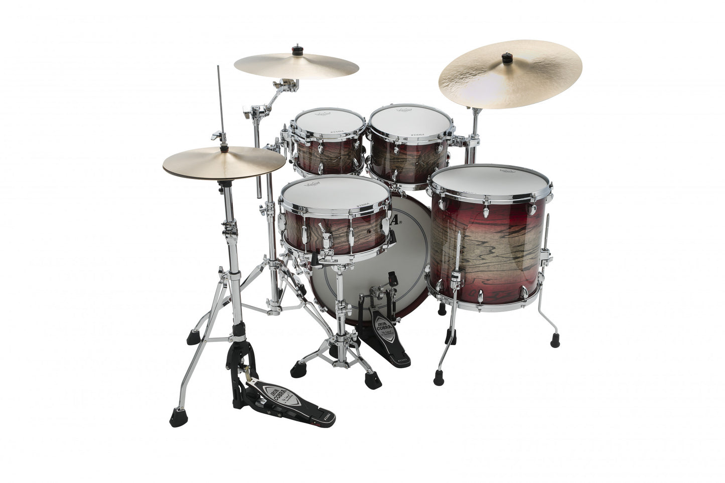 TAMA STAR Walnut Shell Kit 4 teilig - Garnet Japanese Sen Burst/Chrom HW