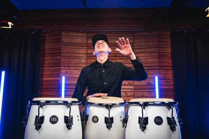 MEINL Percussion Artist Series Roberto Serrano Quinto 11"/REMO® Fiberskyn Heads - Pearl White
