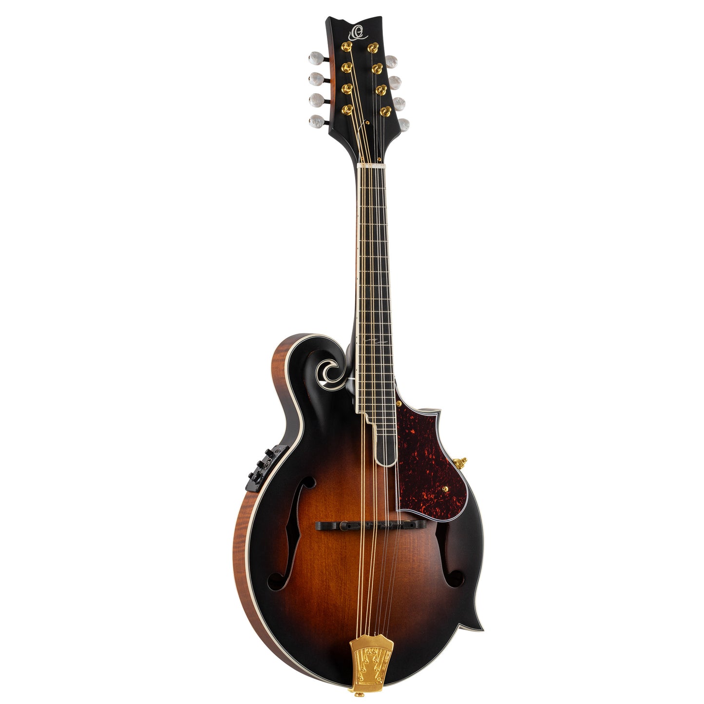ORTEGA F-Style Serie Mandolin 8 String - Solid Spruce / Solid Flamed Antique Violin Oil + Bag