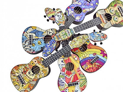 KEIKI K2 Serie Sopran Ukulele Set - Agathis / El Muerto"