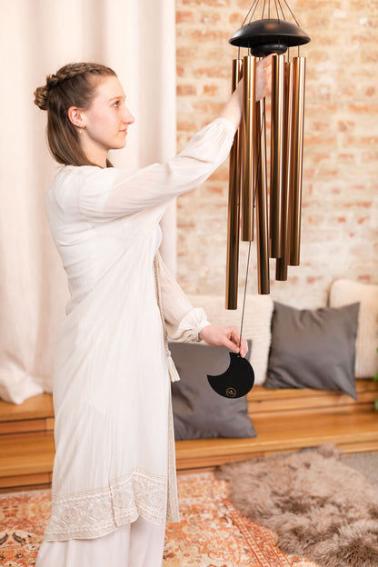 MEINL Sonic Energy Moon Meditation Chime 44"/110 cm - 432 Hz - Round Arch/Bronze