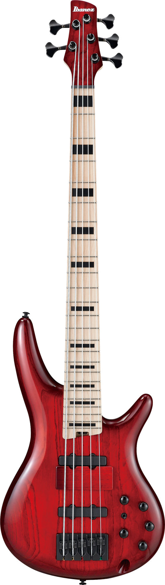 IBANEZ Adam Nitti Signature E-Bass 5-String - Transparent Wine Red Burst + Premium Softcase
