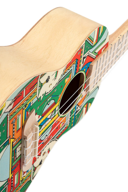 ORTEGA Art Serie Konzert Ukulele 4 String - Spruce / Catalpa Himalaya