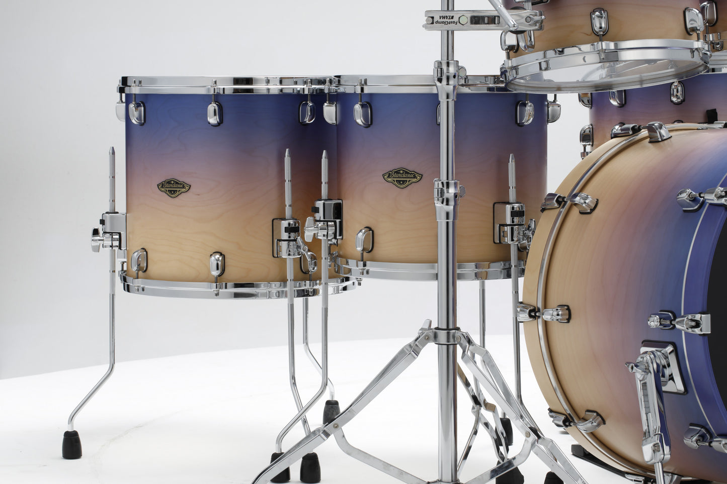 TAMA Starclassic Walnut/Birch Lacquer Shell Kit 5 teilig - Satin Purple Atmosphere Fade/Chrom HW