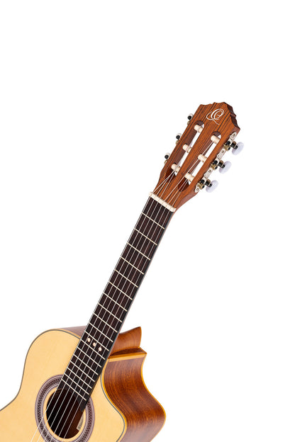 ORTEGA Requinto Series Pro 1/2 Acoustic Guitar 6-String - Natural + Gig Bag