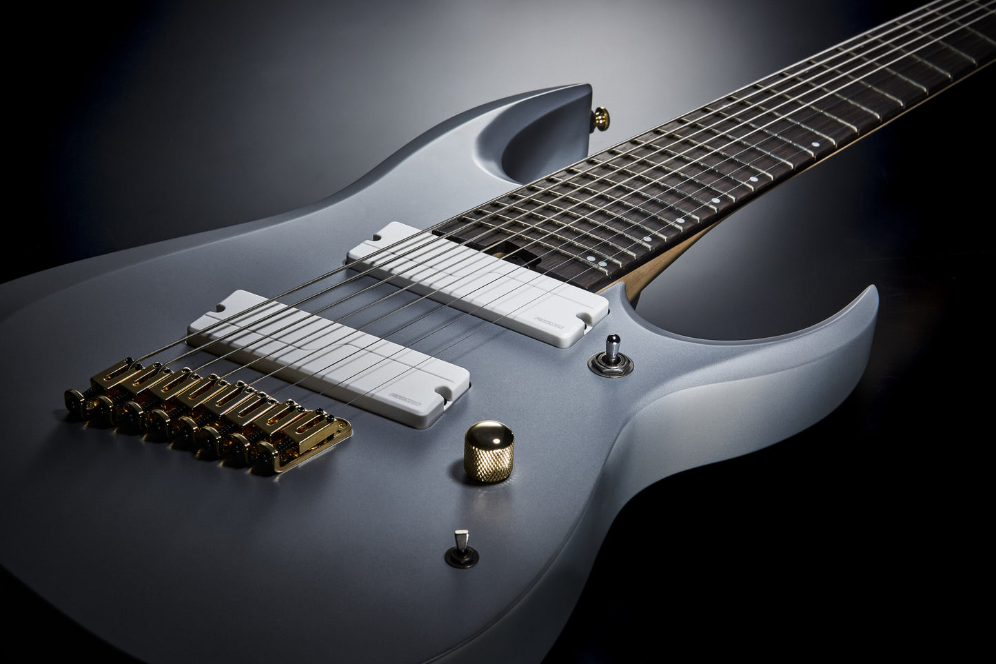 IBANEZ Axe Design Lab RGD Electric Guitar 8-String Multi Scale - Classic Silver Metallic