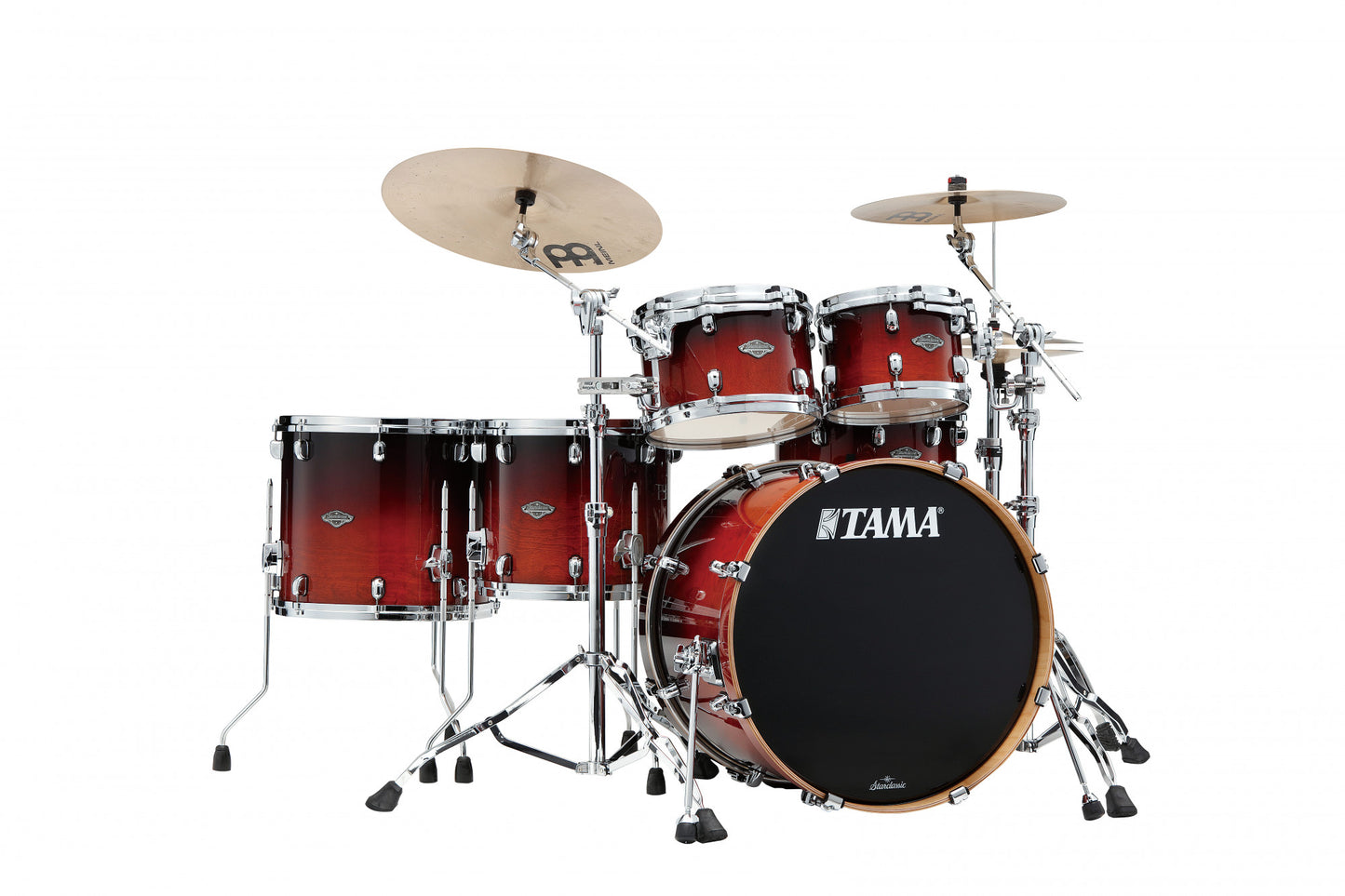 TAMA Starclassic Performer Shell Kit 5 teilig - Dark Cherry Fade/Chrom HW