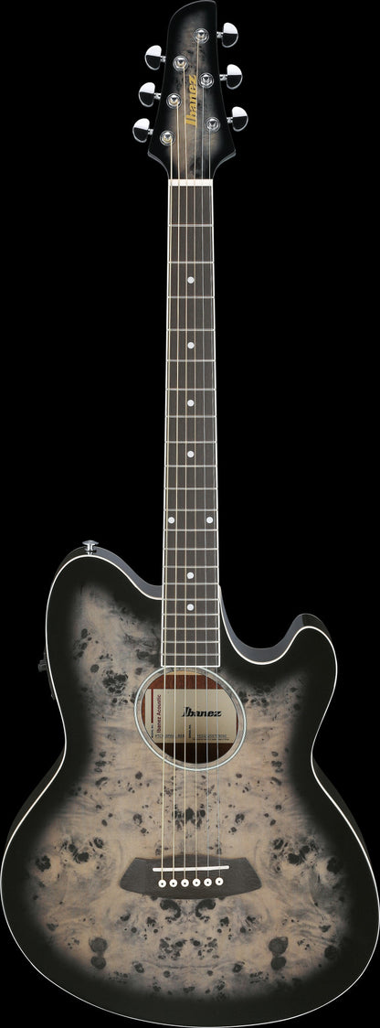 IBANEZ Talman Acoustic Guitar 6-String - Transparent Brown Black Burst High Gloss