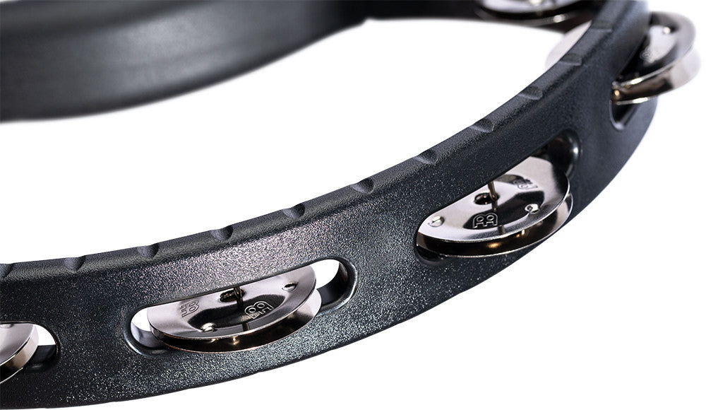MEINL Percussion Headliner® Series Molded ABS Single-Row Tambourine - Black