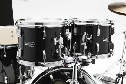 TAMA Stagestar Drum Set 5 teilig (20" BD) - Black Night Sparkle/Chrom HW + MEINL Cymbals BCS Cymbal Set