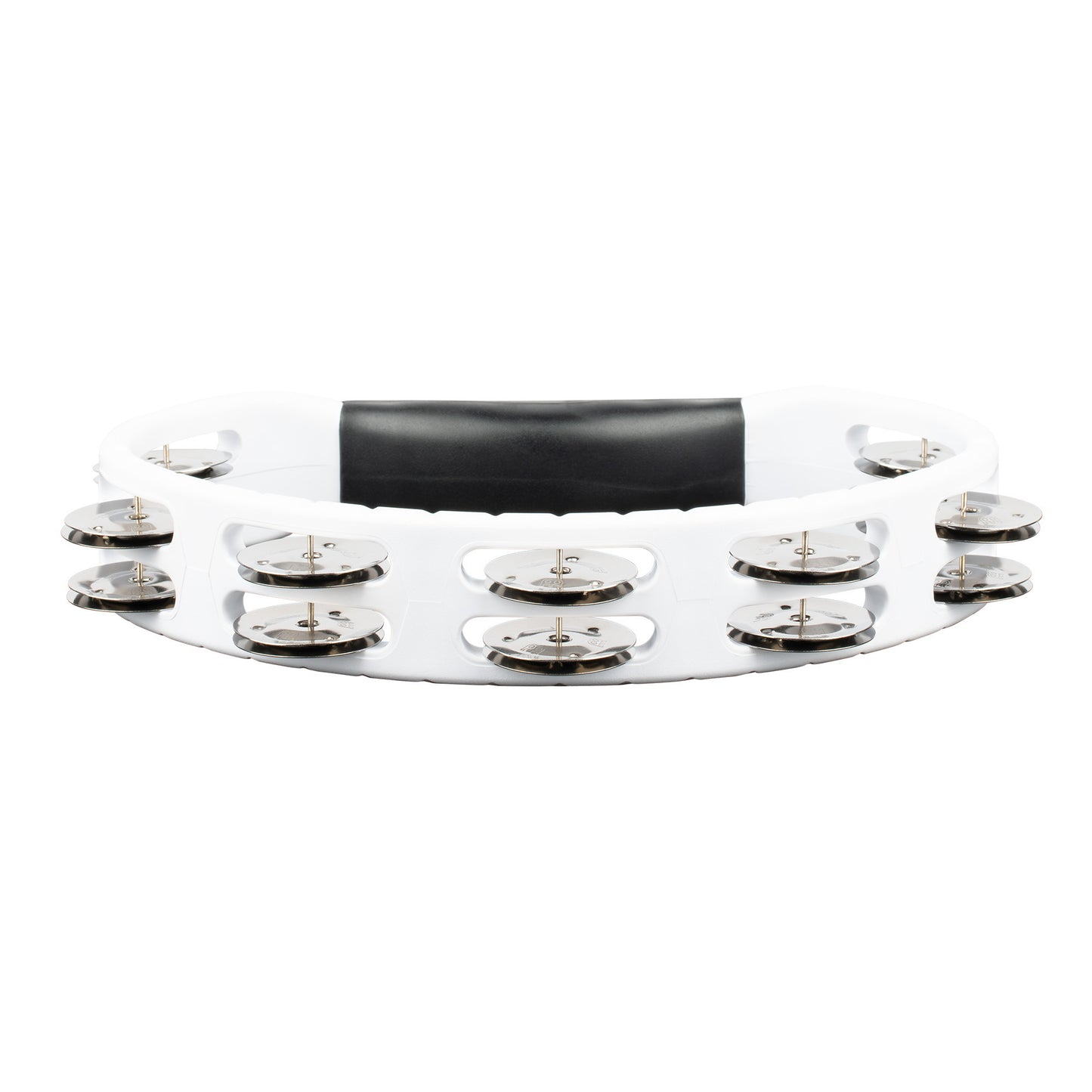 MEINL Percussion Headliner® Series Molded ABS Dual-Row Tambourine - White