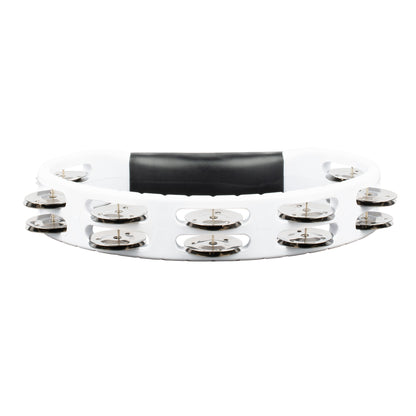 MEINL Percussion Headliner® Series Molded ABS Dual-Row Tambourine - White