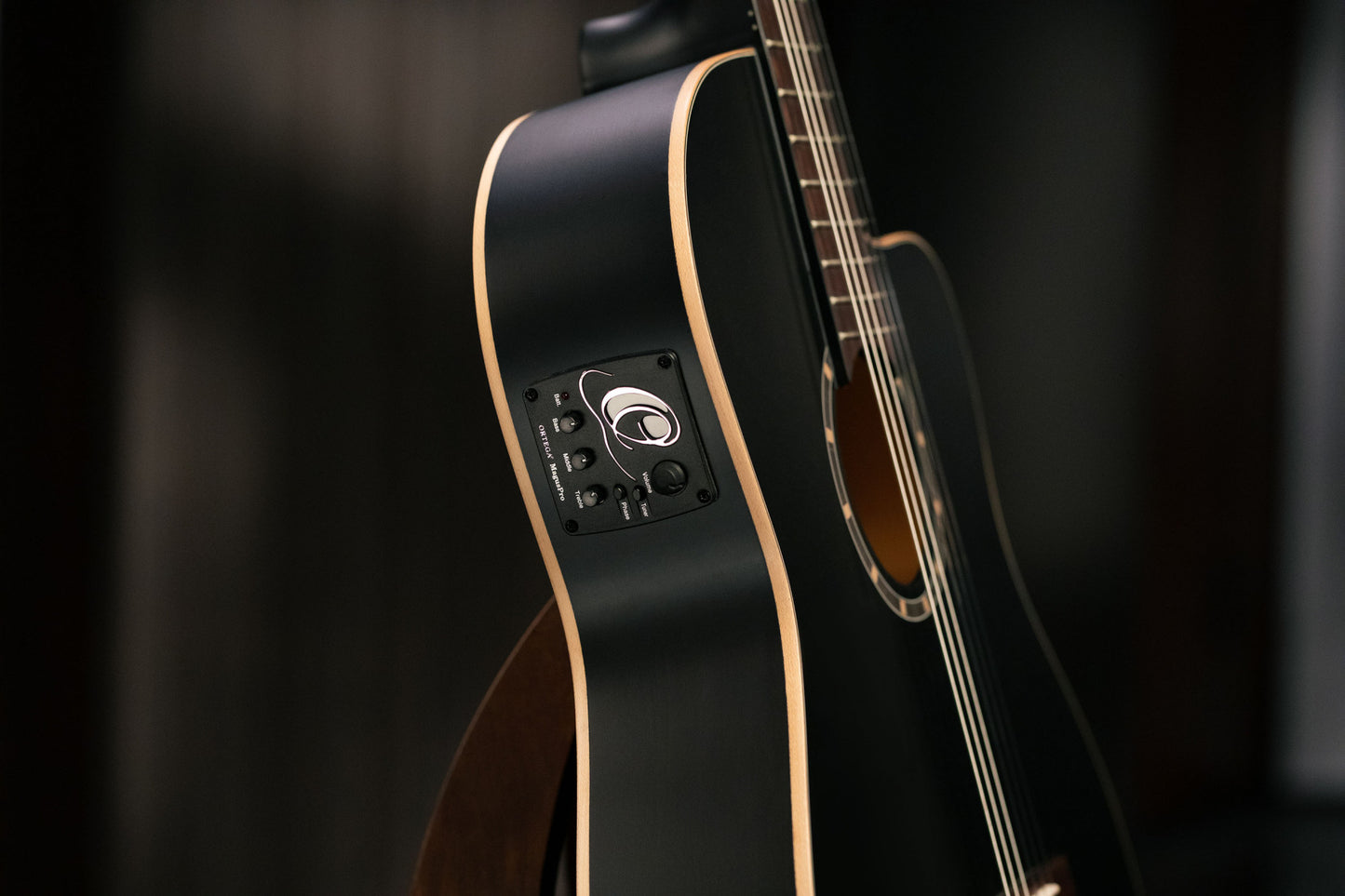 ORTEGA Family Series 4/4 Classical Slim Neck Guitar 6 String - Spruce / Mahogany Satin Black + Gig Bag