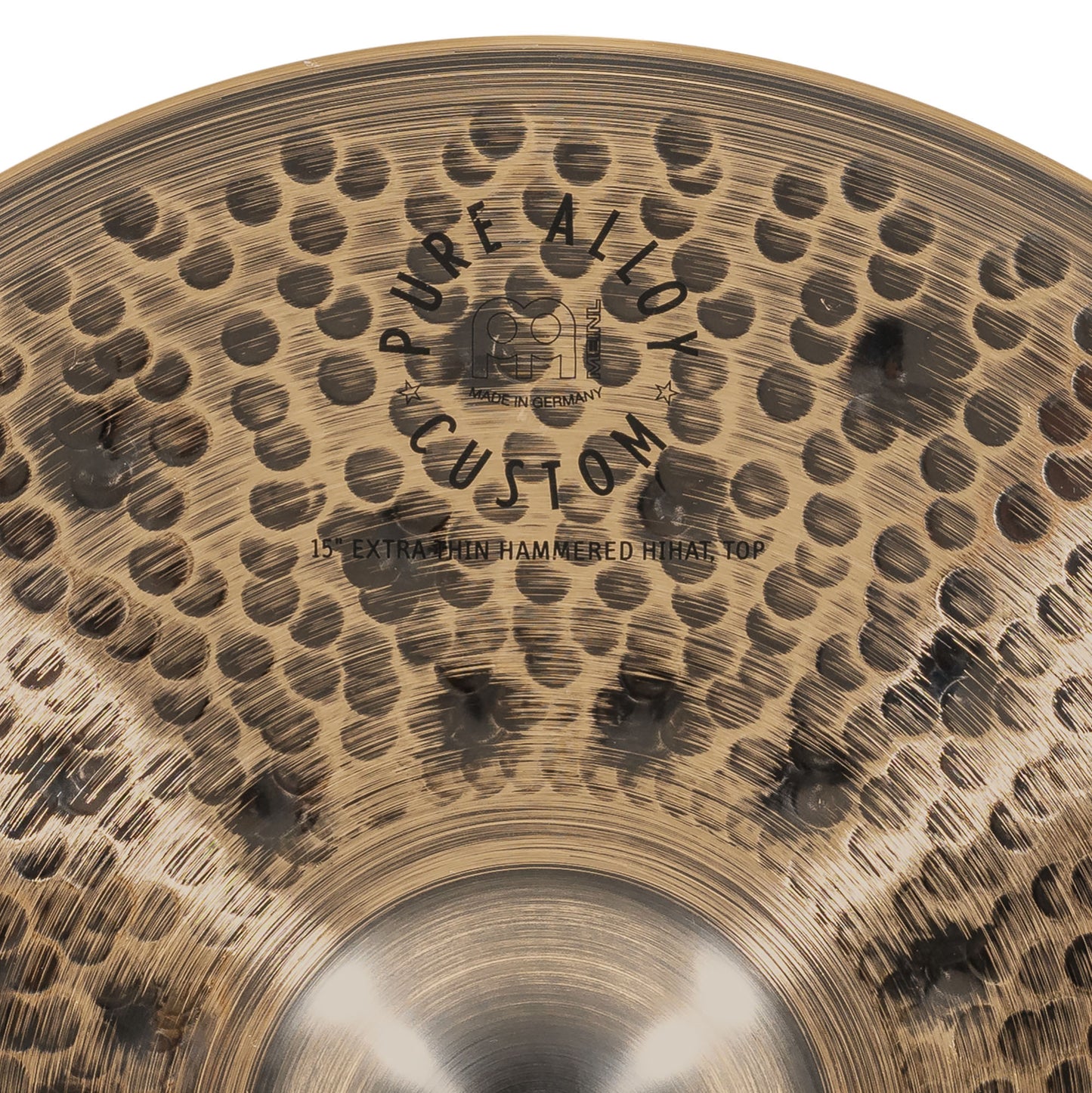 MEINL Cymbals Pure Alloy Custom Extra Thin Hammered Hihat - 15"