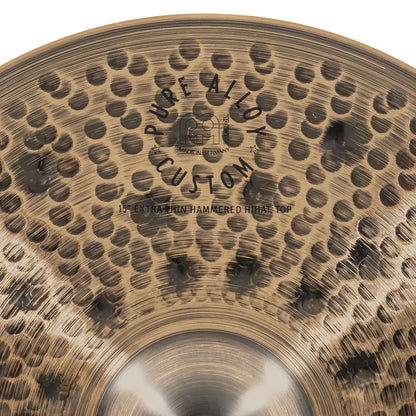 MEINL Cymbals Pure Alloy Custom Extra Thin Hammered Hihat - 15"