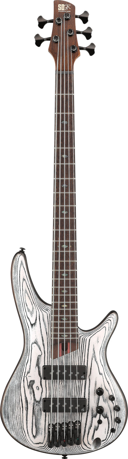 IBANEZ Premium SR Electric Bass 5-String - Icebreaker Wave Flat + Gig Bag
