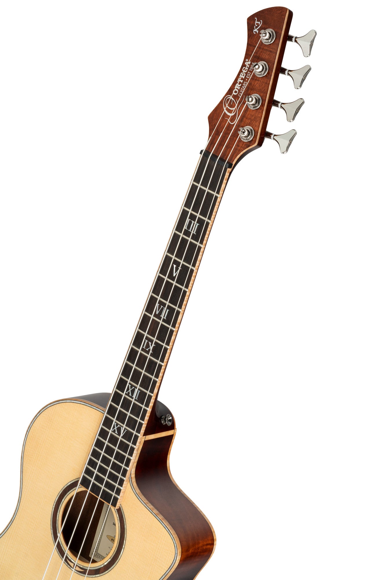 ORTEGA Ken Taylor Signature Series Acoustic Bass 4-String - Natural + Gigbag