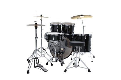 TAMA Stagestar Drum Set 5 teilig (22" BD) - Black Night Sparkle/Chrom HW + MEINL Cymbals BCS Cymbal Set