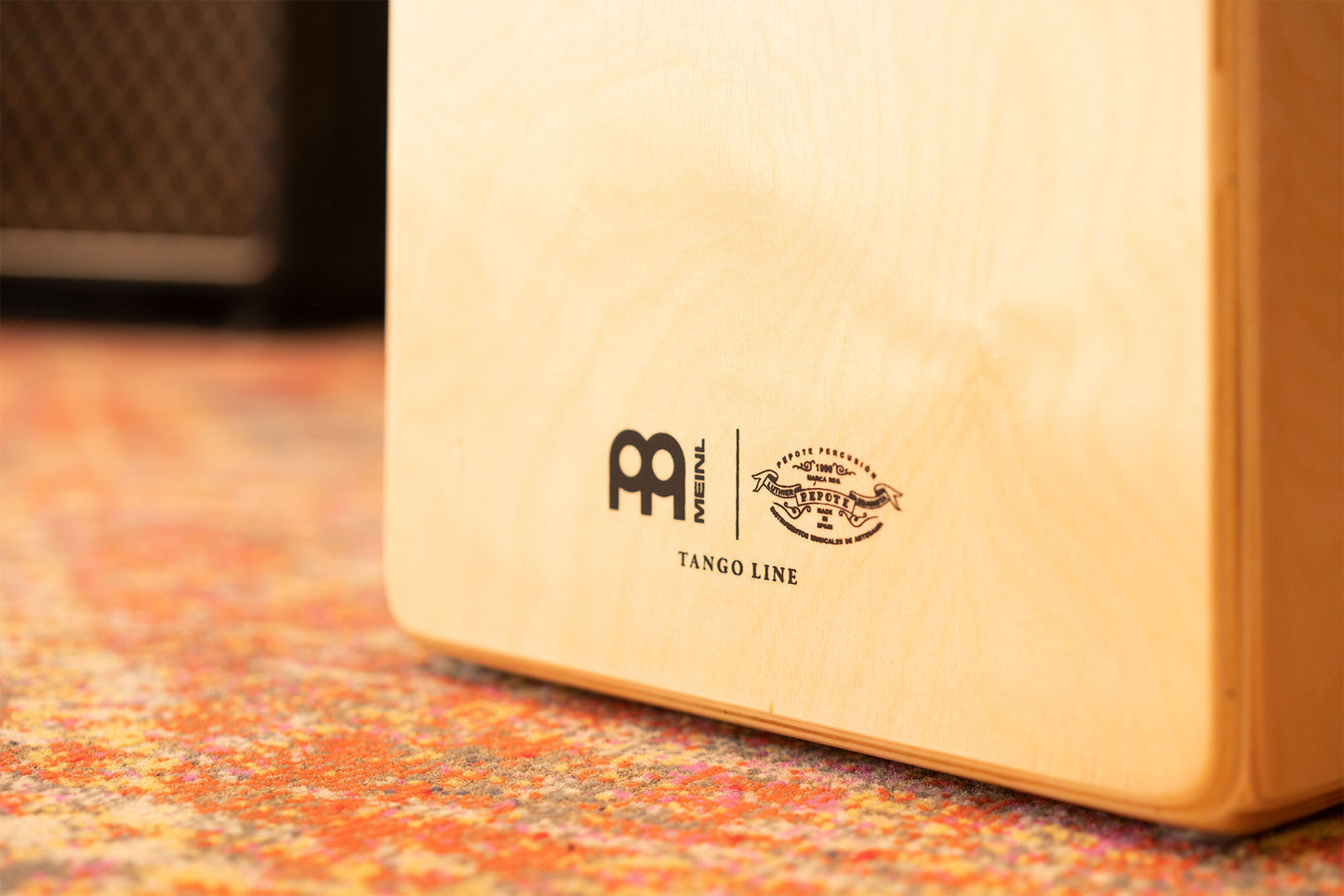 MEINL Percussion Artisan Edition Series String Cajon Tango Line - Red Fade