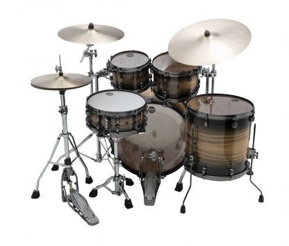 TAMA Starclassic Maple Exotic Shell Kit 4 teilig - Natural Pacific Walnut Burst/Smoked Black Nickel HW