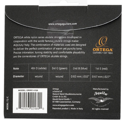 ORTEGA Custom Made Strings Ukulele String Set - Baritone 4 String