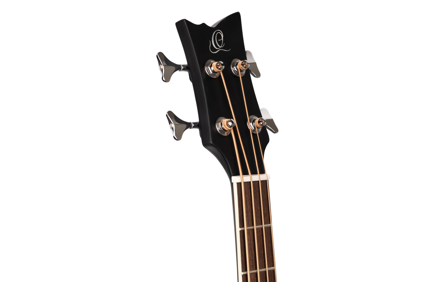 ORTEGA Deep Series 7 Medium Scale Acoustic Bass 4 String - Spruce / Mahogany Satin Black