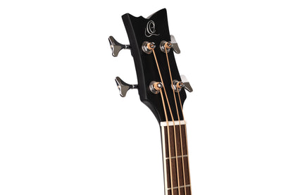 ORTEGA Deep Series 7 Medium Scale Acoustic Bass 4 String - Spruce / Mahogany Satin Black