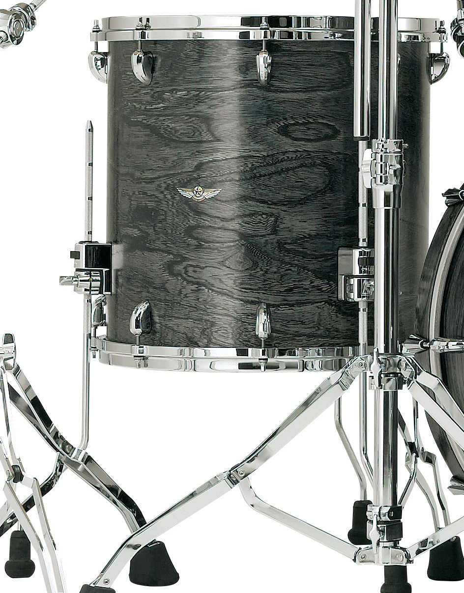 TAMA STAR Walnut Floor Tom 16" x 15" - Satin Charcoal Japanese Sen/Chrom HW