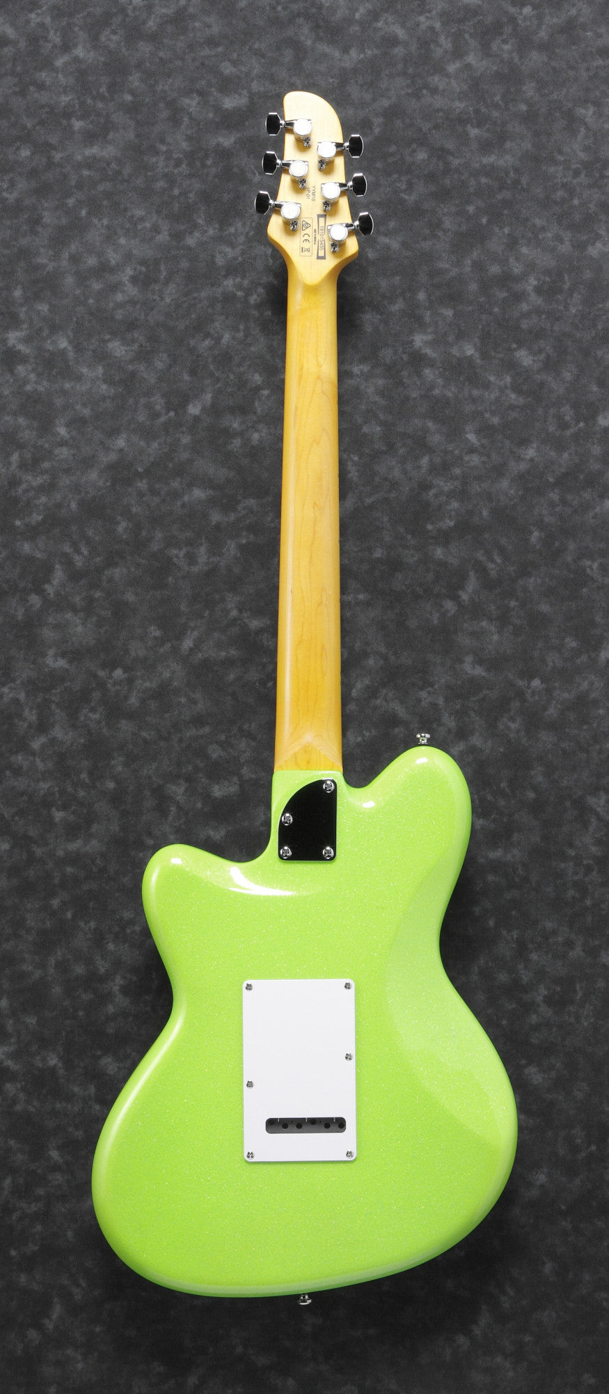 IBANEZ Yvette Young Signature E-Gitarre 6 String - Slime Green Sparkle + Special Sticker