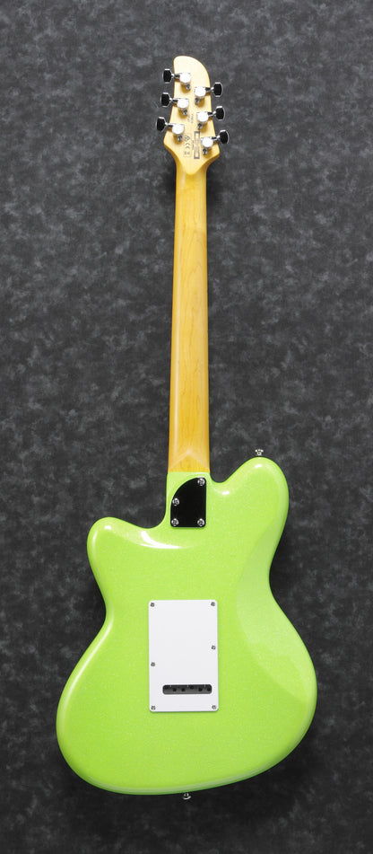 IBANEZ Yvette Young Signature E-Guitar 6 String - Slime Green Sparkle + Special Sticker
