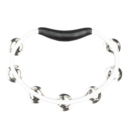 MEINL Percussion Headliner® Series Molded ABS Single-Row Tambourine - White