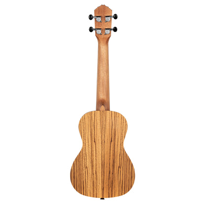 ORTEGA Timber Series Concert Ukulele 4 String - Zebrawood Natural + Bag