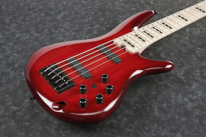 IBANEZ Adam Nitti Signature Electric Bass 5-String - Transparent Wine Red Burst + Premium Softcase