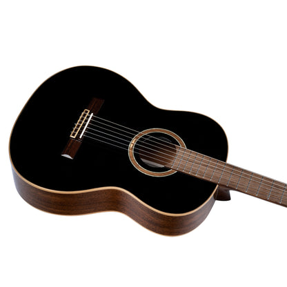 ORTEGA Performer Series 4/4 Konzertgitarre 6-String - Black + Gig Bag