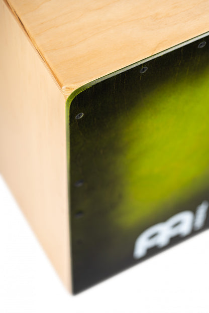MEINL Percussion Snarecraft Series Snare Cajon 100 Special Edition - Green Burst