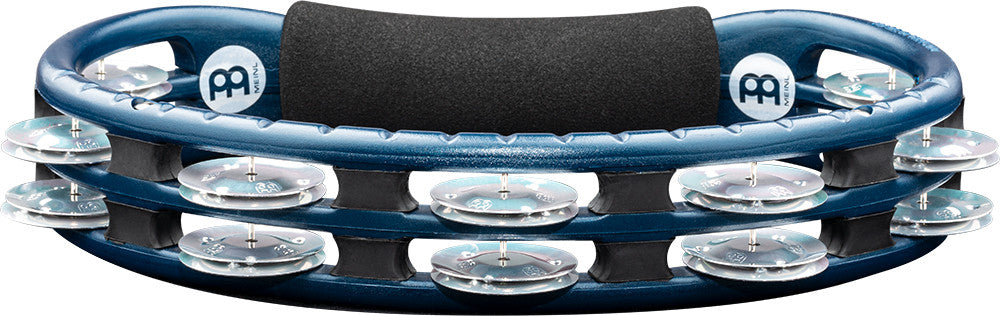 MEINL Percussion Traditional ABS Series Hand Held Molded ABS  Tambourine - Blue/Aluminum Jingles