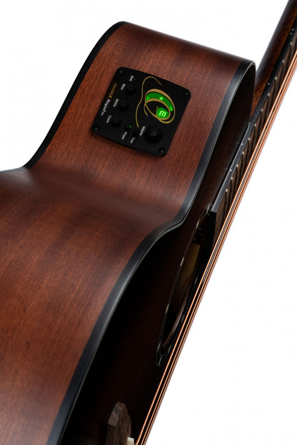 ORTEGA Deep Series 7 Medium Scale Acoustic Bass 4 String - Spruce / Mahogany Bourbon Fade