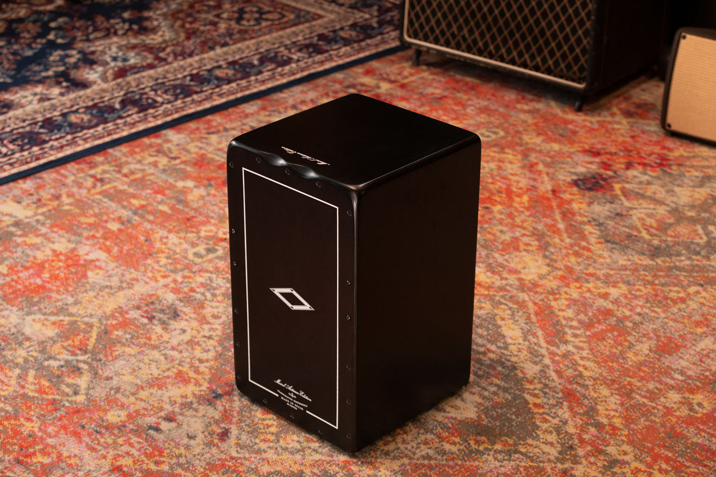 MEINL Percussion Artisan Edition Series String Cajon Tango Line - Satin Black