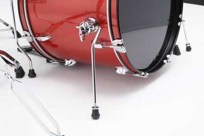 TAMA Stagestar Drum Set 5 teilig (20" BD) - Candy Red Sparkle/Chrom HW + MEINL Cymbals BCS Cymbal Set