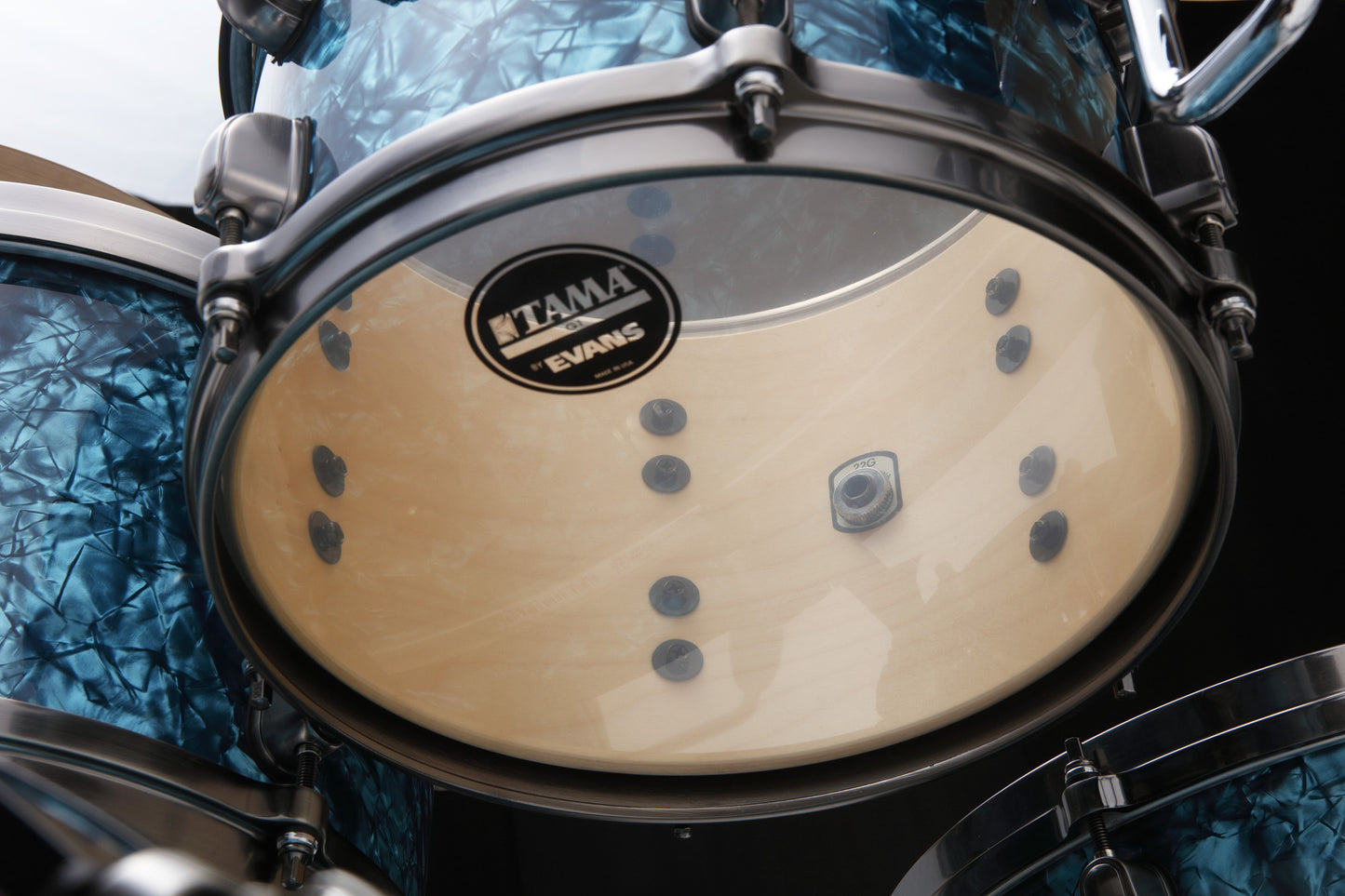 TAMA Starclassic Maple Duracover Wrap Shell Kit 4 teilig - Turquoise Pearl/Smoked Black Nickel HW