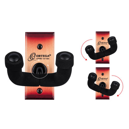 ORTEGA Guitar Wall Hanger - Cherry Sunburst