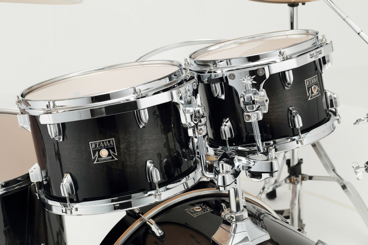 TAMA Superstar Classic Shell Kit 5 pcs - Transparent Black Burst/Chrome HW