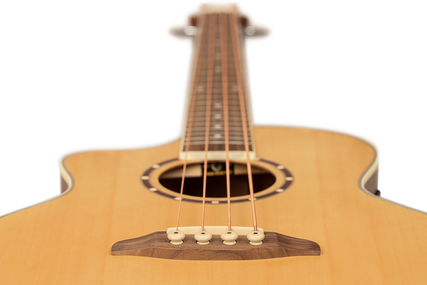 ORTEGA Deep Series Acoustic Bass 4-String Lefty - Medium Scale