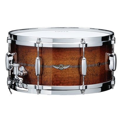 TAMA STAR Bubinga Snaredrum 14" x 6,5" - Sunset Australian Acaia Burst/Chrom HW - Outside Inlay