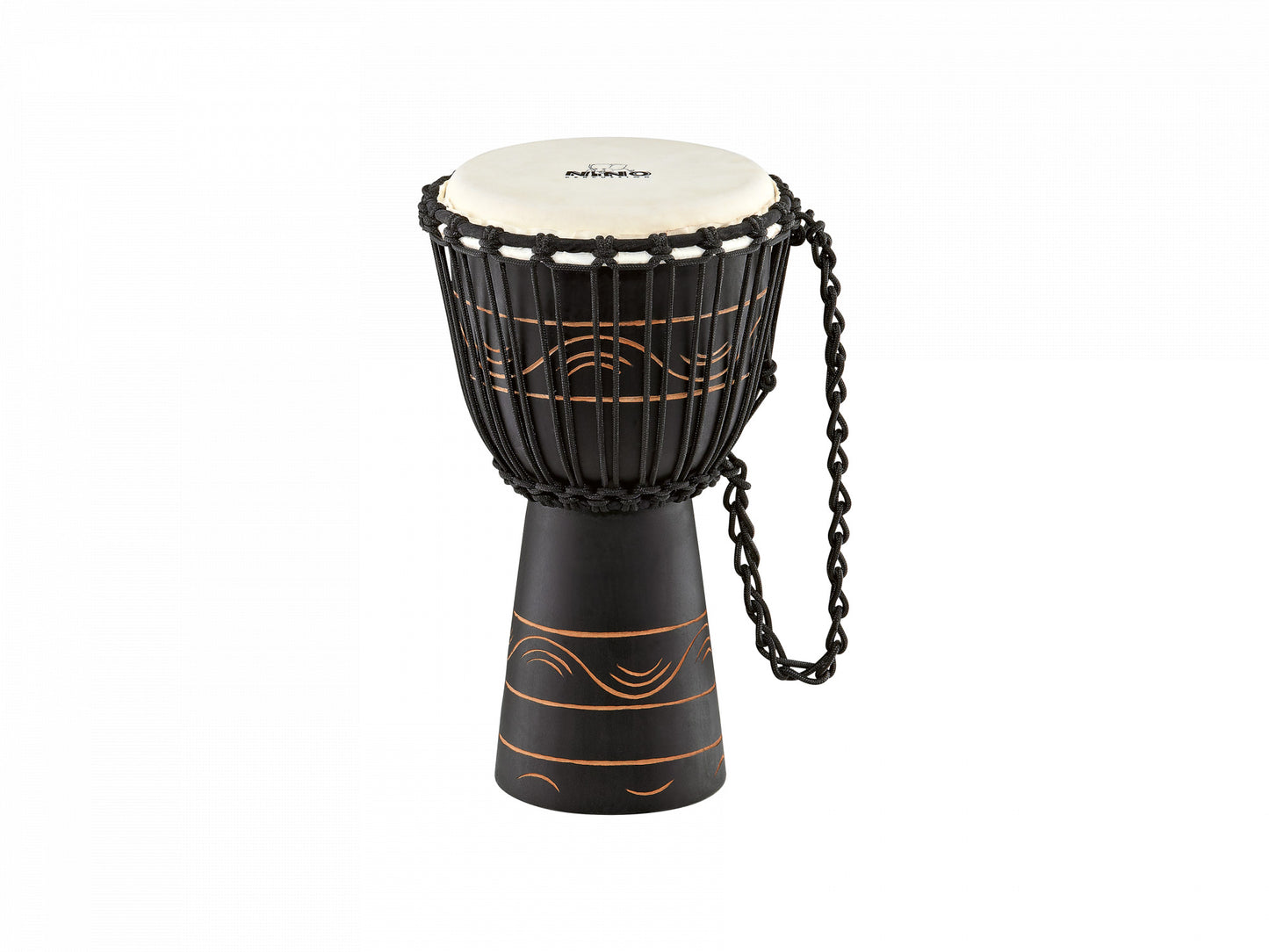 NINO Percussion Moon Rhythm Series Original African Style Rope Tuned Wood Djembe - 8"